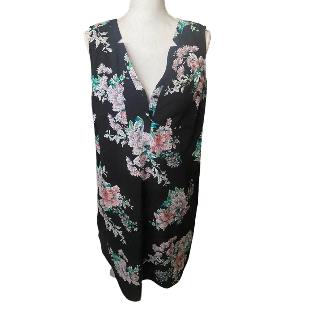 New York & Company | Black Stretch floral dress Size M